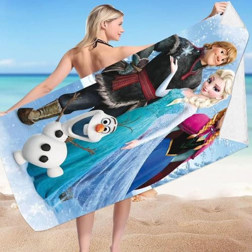 IOSCDH Strandtuch, 70 x 150cm Superfeine Faser Handtuch, Badetuch Für Fitness Reisen Sport Wandern Outdoor Yoga Sauna Kinder Erwachsener