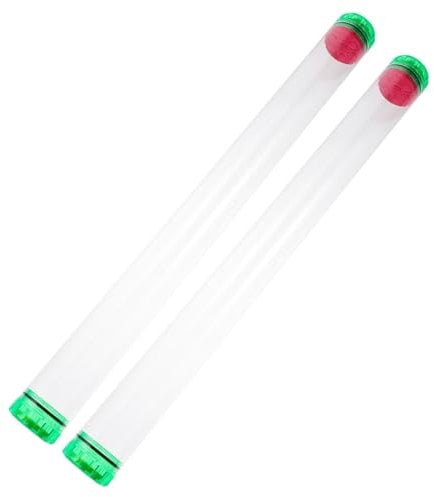 SKISUNO Travel Fishing Rod 2pcs Fish Float Tube Clear Kayak Bean Bags Kids Fishing Dobber Containers Fishing Dobber Storage Fishing Floats Fishing Clear Dobber Tube Shockproof Sponge