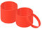 PATIKIL Bracelets en Silicone, Lot de 12 Bracelets Élastiques Vierges Colorés pour Adultes et Adolescents, pour Les Jeux d'Équipe Sportifs, Rouge
