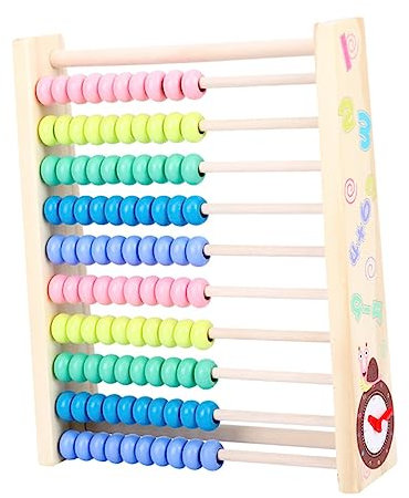 Gogogmee Holz Abakus Rahmen Mit Zeichenbrett Pädagogische Hilfsmittel Für Kindermathematik Mathe-lernhilfe Doppelseitig Nutzbar Für Kreativität Und Gehirnentwicklung