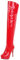 HSyc JRX Stivali sopra il ginocchio con tacco alto, Colore: rosso, 40 EU