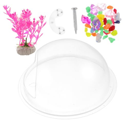 Toddmomy Hanging Fish Tank Fish Bowl Decoration Wall Aquarium Space-saving Home Random Color