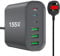 155W USB C Fast Charger Block, Upgraded GaN III 6-Port Charging Station Hub, PD 65W Laptop Charger Power Adapter Compatible with iPhone 15/14/13/12 MacBook Pro/Air Steam Deck Dell XPS Galaxy