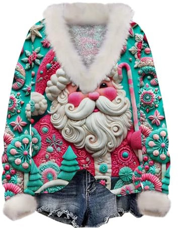 Weihnachtssocken Kinder Troyer Damen Weihnachtspullover Damen Lustig mit Led Ugly Xmas Pullover Weihnachtspullover Trinkspiel Merry Christmas Pullover Damen Senf Gelb