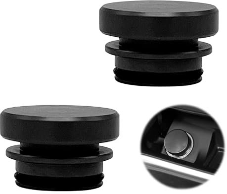 2PCS Cigarette Lighter Plug Covers,Aluminum Car Cigarette Lighter Plug Cover,Waterproof & Dustproof,for Car Etc,Black
