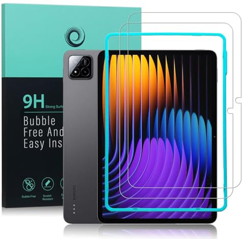 Ibywind Protector de pantalla para Xiaomi Pad 7/Xiaomi Pad 7 Pro 11,2,con 2 piezas de Cristal Templado,con Kit de instalación fácil,Protector de pantalla de dureza 9H, Antiarañazos, Sin Burbujas