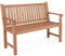 COSTWAY 2/3-Person Garden Bench, All-Weather Wooden Patio Loveseat Park Bench Chair, Outdoor Furniture Leisure Porch Seating for Balcony, Deck and Poolside (120 x 54 x 89 cm, Poplar Wood)