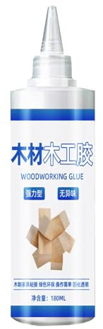 Wood Glue – 180ml Heavy-Duty Nails Strong Glue | Fast-Bonding Super Gllue With Precision Applicator | Craft Gllue Ideal For Repairs, Woodworking & Creative Projects