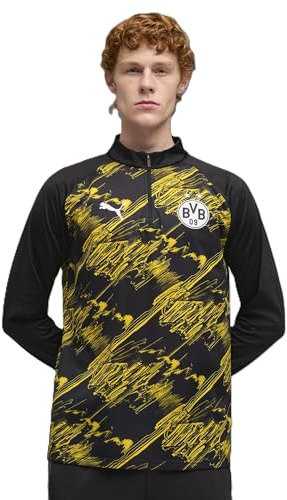 PUMA Herren BVB Warm Up 1/4 Zip Top Tees (1er Pack)