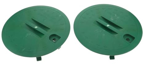 Angoily 2pcs Outdoor Valve Cover Sprinkler Irrigation Lid Plastic Round Water Conservation Weather Resistant Cover for Farming Irrigation Projects and Daily Garden Watering Routines