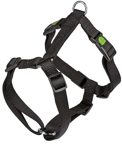 Kerbl Pet Geschirr Miami, schwarz 15 mm, 30-40 cm