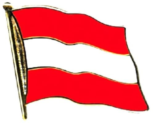 Pin Anstecker Flagge Fahne Oesterreich Österreich Nationalflagge Flaggenpin Badge Button Flaggen Clip Anstecknadel