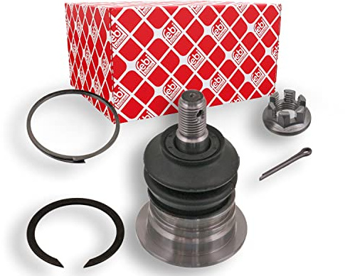 febi bilstein 43066 Traggelenk mit Kronenmutter, Splint und Sicherungsring, 1 Stück