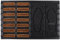 Esschert Design Türmatte Schuhbürste Kokos/Gummi, Kokosfaser, schwarz/braun, 60 x 40 x 3.6 cm