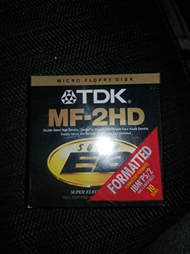 TDK - 10 x Disquetes - 1,4 MB - Negro - PC - Almacenamiento multimedia