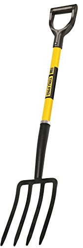 Truper 30299 Tru Pro Spading Fork, 4-Tine, Fiberglass D-Handle, 30-Inch