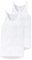 Schiesser Herren 2 Pack Ohne Arm - Original Feinripp Unterhemd, Weiss_005121, XL EU