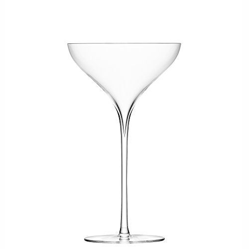 LSA International Savoy Champagne Saucer 250 ml Clear, 2 Count (Pack of 1)