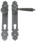 Wohnungseingangs-Türbeschlag PZ-72 mm Gusseisen antik 63-3a-GHN