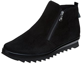 Semler Isabelle, Stivali con Gambale Corto Donna, Nero 001 Nero, 37.5 EU Larga