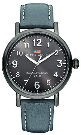 River Woods Men's Watch Leather Sacramento