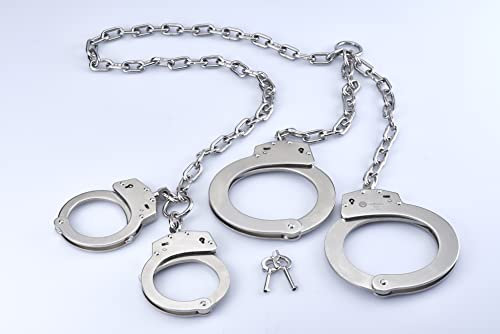 V-3050 Doppelschloss Hand- und Fußschelle/Double Lock Chain and Leg Model
