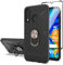 Cuoqing Coque pour Huawei P30 Lite avec Verre trempé, Renforcée Défense Bumper Silicone Antichoc Armure Support Housse Etui Huawei P30 Lite (Noir)