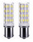 1156 Led 12v Bombillas 5W, Bayoneta Led Bombilla, AC/DC 12v-24v, Equivalentes HalóGenas De 45 Vatios, luz Blanco Frío 6000K, para Iluminación para interiores, jardines, Barco. (2 Piezas)