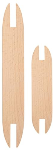 Jeanoko Versatile Leggero faggio Portatile Durevole Strumento di Tessitura Fai da Te Diverse Dimensioni Tessitura navette Artigianato Tessitura per Maglieria Lana