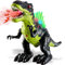 TOEY PLAY T-Rex Dinosaure Figurine Jouet avec Pulvérisation d'eau, Marche, Lumières et Sons, Cadeaux pour Enfant Garçons Filles 3 4 5 Ans