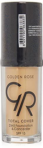 Fond De Teint Cover 2en1 - Total Cover - N23 Yellow Beige - Golden Rose - Soldes - Tc23 Yellow Beige 30 Ml