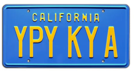 Die Hard | Yippee Ki Yay | Metal Stamped License Plate