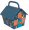 Nähkasten Vogelhaus Aviary blau/bunt (21,5 x 22,5 x 26 cm)