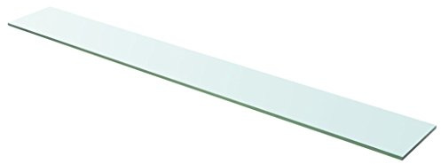 Tidyard Regalboden Glasregalboden Glasregal Glasablage Badablage Duschablage Glasboden Wandablage Badregal für Badezimmer, Glas Transparent 110 cm x 15 cm