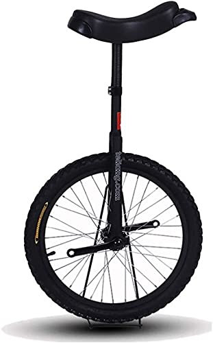 Bike Einrad Klassisches schwarzes Einrad für Anfänger bis Fortgeschrittene, 24 Zoll 20 Zoll 18 Zoll 16 Zoll Rad Einrad für Kinder/Erwachsene (Farbe: Schwarz, Größe: 24 Zoll Rad)