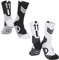 MAHZA 2er-Pack Elite-Basketball-Socken Team Nummer Socken Kompression Unisex Baumwolle Sportliche Socken Fans Geschenk (11,F)