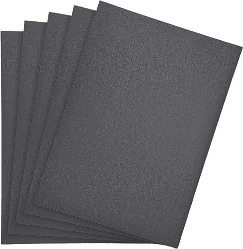 TA-VIGOR 5Pcs 500 Grit Wet Dry Sandpaper 9 Inch x 11 Inch, Assorted Sanding Sheets Abrasive Paper for Wood Furniture Metal Automotive Polishing