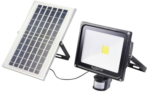 sygonix SY-5461112 Solar-Spot mit Bewegungsmelder 50 W Leuchtfarben: Neutralweiß