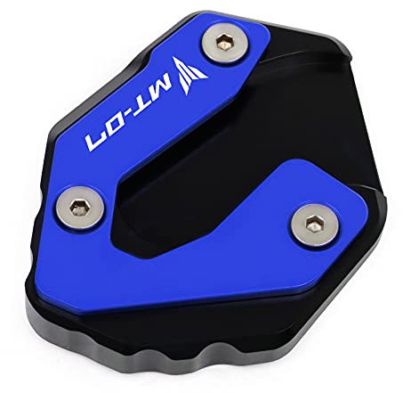 SeitenstäNder Verbreiterung Fit -Verwendung for Yamaha MT-07 MT07 MT 07 FZ-07 FZ07 XSR700 2014-2021 Motorrad -Kickstand Foot Side Stand Extension Pad Stützplatte Vergrößerung Motorrad SeitenstäNder Un