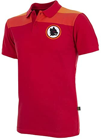 AS Roma Herren Roma Polohemd, 1979-80 Home, S