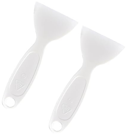 Ryaupy 2Pcs HartplastikEiskratzer für Kühlschrank & Gefrierschrank - Zubehör Schaber - Praktische Frostschaufel, Einfache Kühleisentfernung(Weiß)