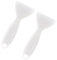 Ryaupy 2 x Hard Plastic Ice Scraper for Fridge and Freezer - Accessory Scraper - Practical Frost Scoop, Easy Cooling Iron Removal (White)