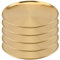MOUYAT 5 Pcs 26cm Stainless Steel Plate, Round Serving Dishes, Unbreakable Metal Dinner Plates for Camping, Barbecue, Picnics, and Outdoor Use, Gold