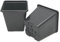 7cm Square Plastic Plant Pots - Black (100)
