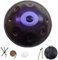 432Hz Handpan Drum Instrument, 9 Noten Steel Tongue Drum Harmonic Percussion, 22 Inch Hand Pan Drum with Drum Tripod, Mallets And Carry Bag, Great for Sound Healing and Relaxation