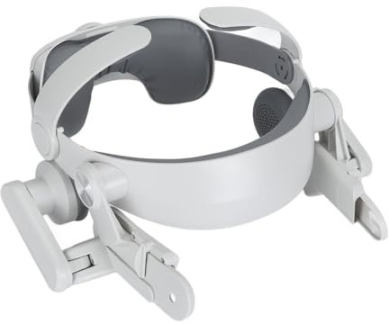 Komfort-VR-Kopfband für Quest3, Verstellbares VR-Headset-Kopfband Zur Reduzierung des Drucks mit Ohr-Kopfpolster, Elite-Bandersatz für Verbesserte Unterstützung
