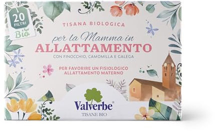 VALVERBE Tisana Allattamento Biologico 20 Filtri - Pacco da 6-180 g
