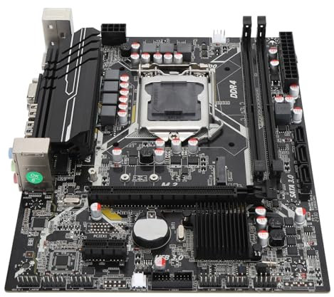 Vikye Computer-Motherboard, H510 64 GB DDR4 DIMM-Steckplätze LGA1200 ATX-Motherboard für Core 10 11. Generation (PCIe 3.0, NVME M.2-Schnittstelle)