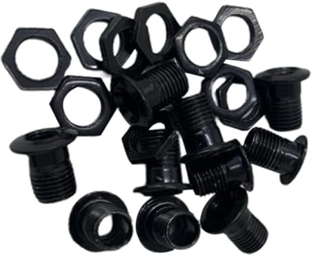 Generic 10 stück Trommel Air Vent mit Teil 1/2 Musikinstrumente Percussion Hardware Zubehör Trommel Sieb Drum Kit, Schwarz