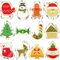 BELSVOR Lot de 12 Emporte Pièces Noël, Emporte Piece en Acier Inoxydable, Emporte Piece Biscuit pour Décoration Biscuit/Gâteau/Cookies/Pâtisserie, Emporte Piece Patisserie 12 Formes